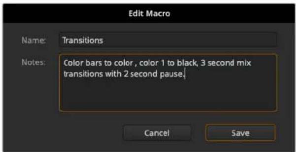 Blackmagic Design ATEM mini Pro ISO - Enregistrer une macro à l'aide de l'ATEM Software Control - 4