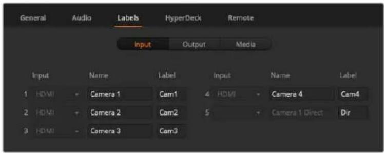 Blackmagic Design ATEM mini Pro ISO - Einstellungen für Kennungen - 1