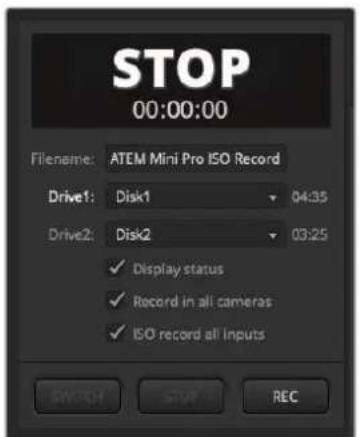 Blackmagic Design ATEM mini Pro ISO - Enregistrer des fichiers ISO - 1