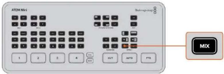 Blackmagic Design ATEM mini Pro ISO - ミックス・オートトランジションを実行する: - 1