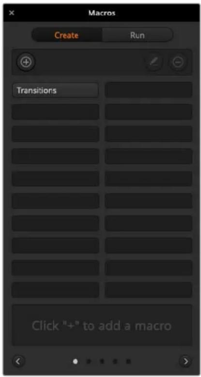 Blackmagic Design ATEM mini Pro ISO - Das Makrofenster in ATEM Software Control - 1