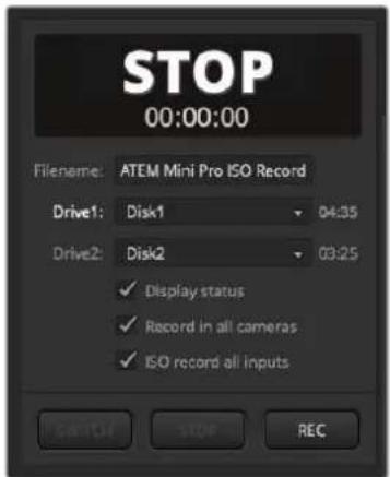 Blackmagic Design ATEM mini Pro ISO - 如何记录ISO文件 - 1