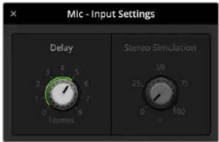 Blackmagic Design ATEM mini Pro ISO - Para ajustar el retraso de la fuente seleccionada: - 2