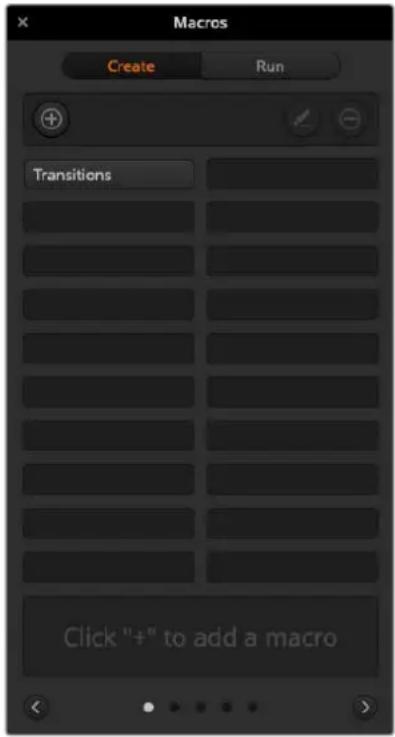 Blackmagic Design ATEM mini Pro ISO - The Macros Window in ATEM Software Control - 1