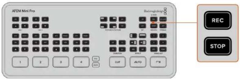 Blackmagic Design ATEM mini Pro ISO - Aufzeichnen mit den Aufnahmetasten - 1
