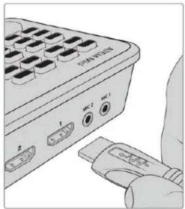 Blackmagic Design ATEM mini Pro ISO - Connector des sources vidéo - 1