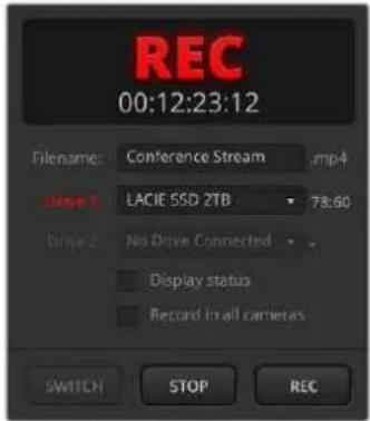 Blackmagic Design ATEM mini Pro ISO - Enregistrement du stream - 1