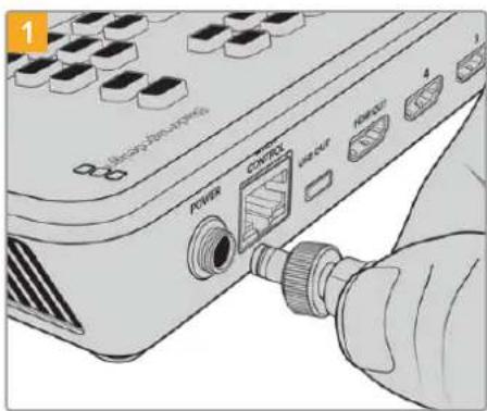 Blackmagic Design ATEM mini Pro ISO - Plugging in Power - 1