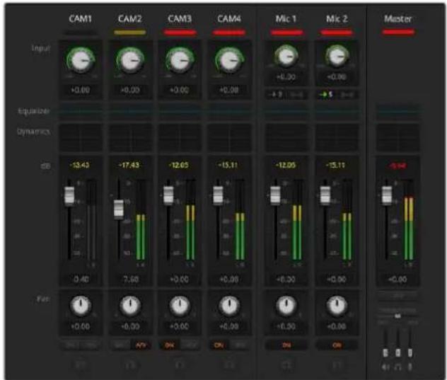 Blackmagic Design ATEM mini Pro ISO - 音频平衡 - 1