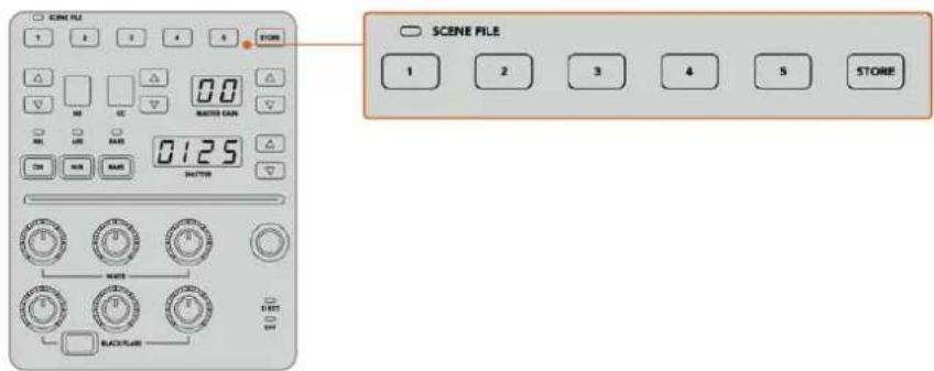 Blackmagic Design ATEM mini Pro ISO - To recall a scene file: - 1