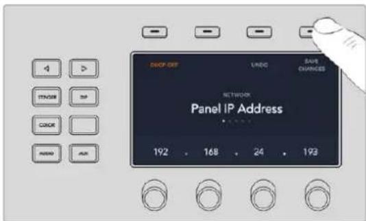 Blackmagic Design ATEM mini Pro ISO - Ändern der Netzwerkeinstellungen auf dem ATEM 1 M/E Advanced Panel - 2