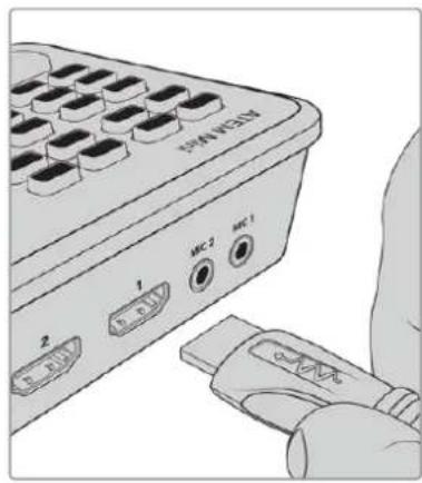 Blackmagic Design ATEM mini Pro ISO - 连接视频源 - 1