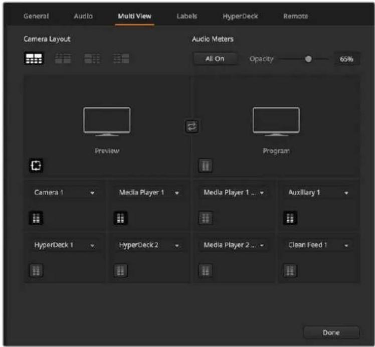 Blackmagic Design ATEM mini Pro ISO - Multiview-Einstellungen - 1