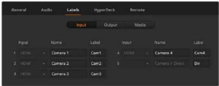 Blackmagic Design ATEM mini Pro ISO - 标签设置 - 1