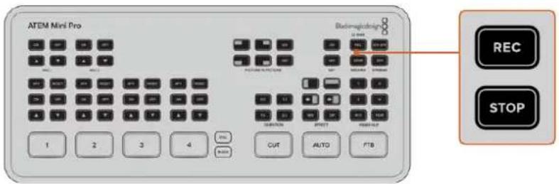 Blackmagic Design ATEM mini Pro ISO - 収録ボタンで収録を開始 - 1