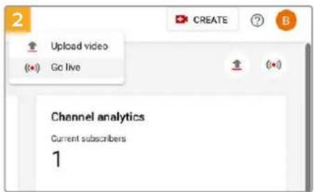 Blackmagic Design ATEM mini Pro ISO - Para configurar los ajustes en la plataforma YouTube Studio: - 2
