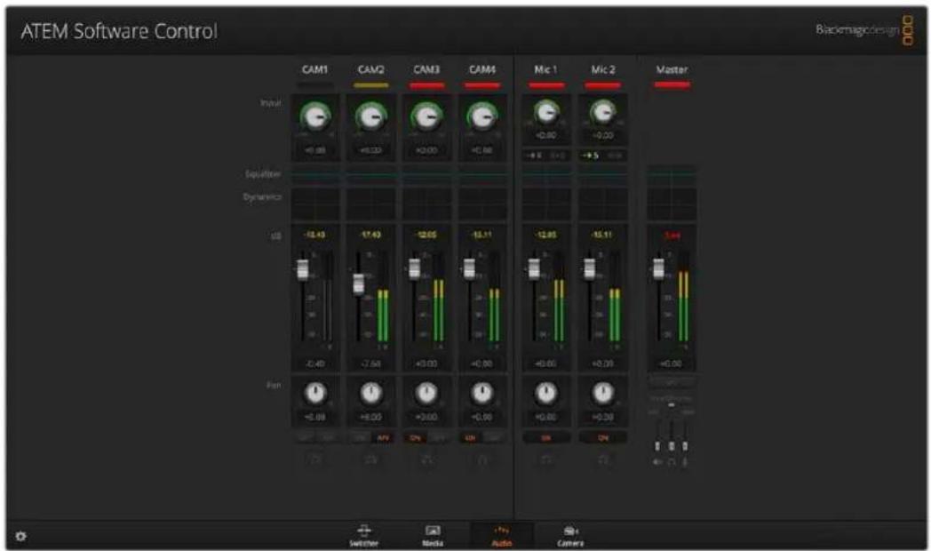 Blackmagic Design ATEM mini Pro ISO - Utiliser le mixeur audio - 1