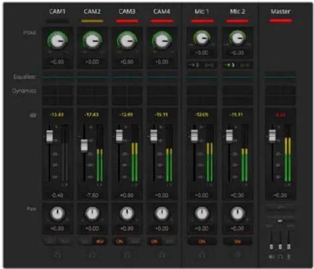 Blackmagic Design ATEM mini Pro ISO - オーディオバランス - 1