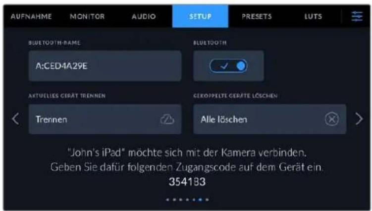 Blackmagic Design Pocket Cinema Camera 6K - So koppeln Sie ihre Kamera erstmaling kabellos mit einem iPad: - 3