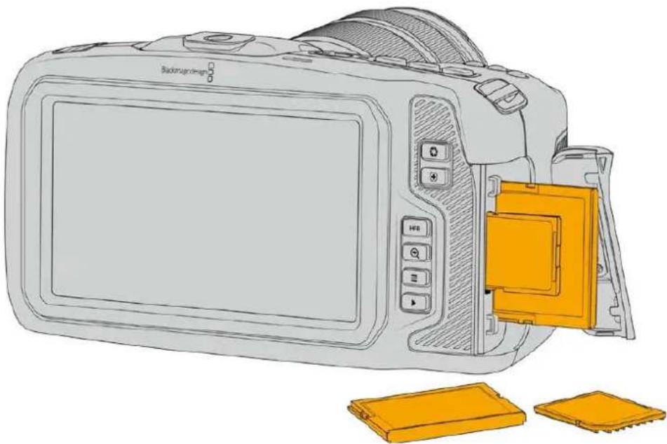 Blackmagic Design Pocket Cinema Camera 6K - Para Insertar una tarjeta CFast: - 5