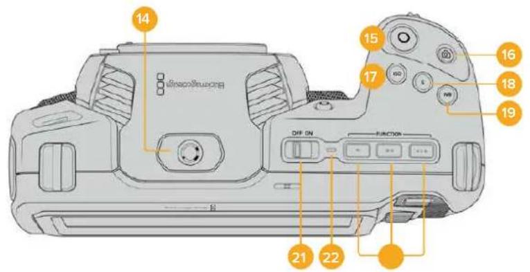 Blackmagic Design Pocket Cinema Camera 6K - Face supérieure - 2