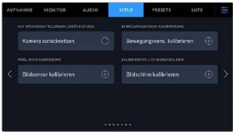 Blackmagic Design Pocket Cinema Camera 6K - SETUP-Einstellungen 7 bzw. 5 - 1