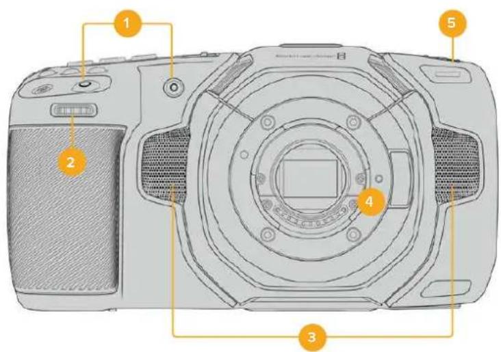 Blackmagic Design Pocket Cinema Camera 6K - Kameravorderseite - 1