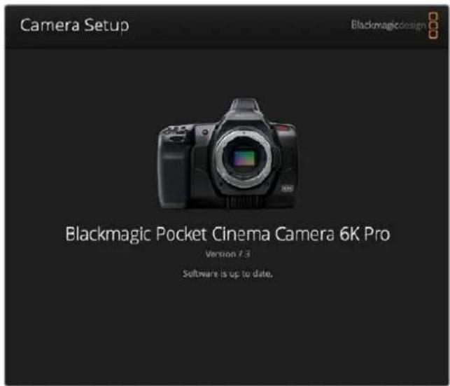 Blackmagic Design Pocket Cinema Camera 6K - Mise à jour du logiciel de laamera sous Mac - 1