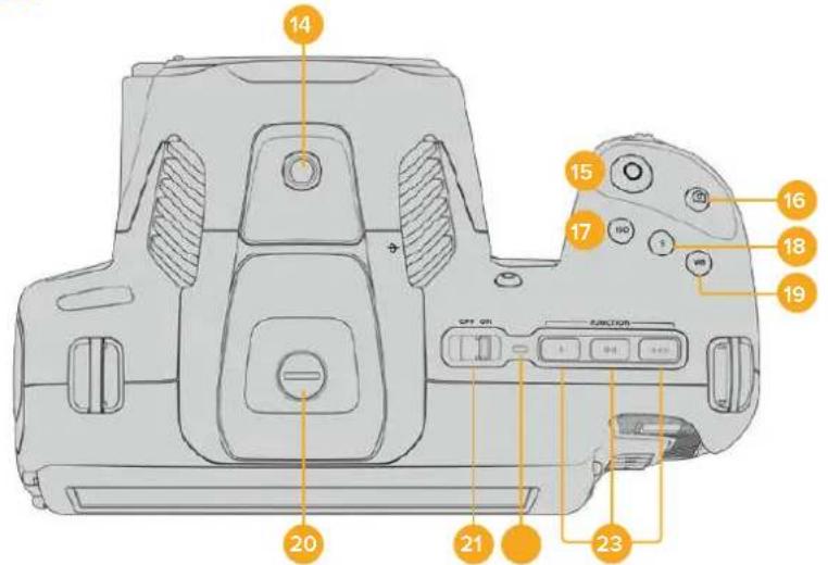 Blackmagic Design Pocket Cinema Camera 6K - Top Panel - 1