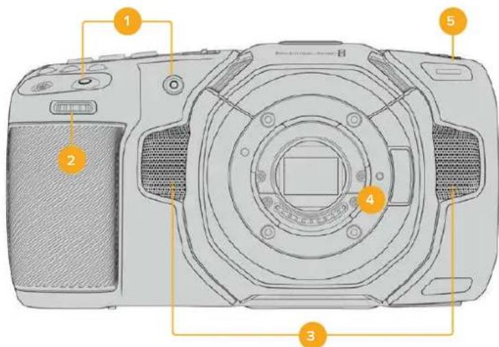 Blackmagic Design Pocket Cinema Camera 6K - Face avant de laamera - 1