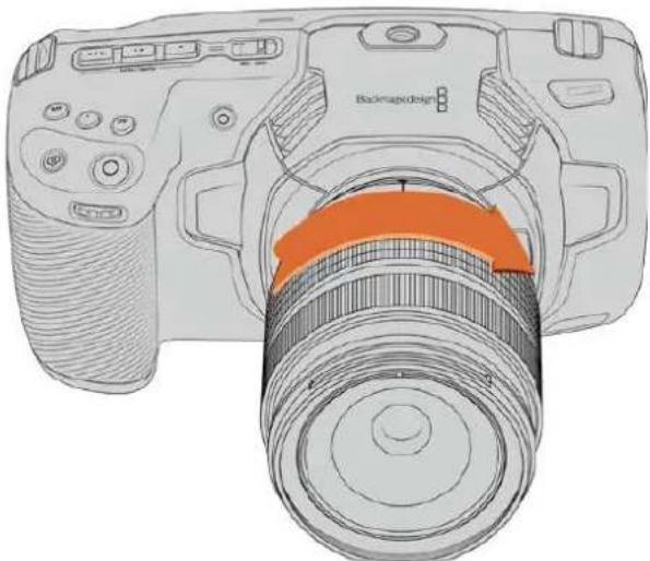 Blackmagic Design Pocket Cinema Camera 6K - To attach an EF mount or Micro Four Thirds lens: - 2