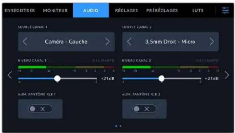 Blackmagic Design Pocket Cinema Camera 6K - Onglet Audio - Page 1 - 1