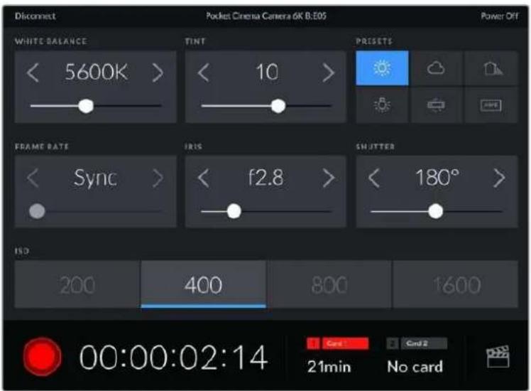 Blackmagic Design Pocket Cinema Camera 6K - Controlling Your Camera with the Blackmagic Camera Control App - 1