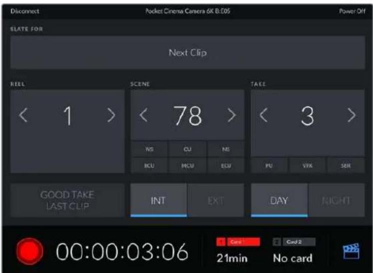 Blackmagic Design Pocket Cinema Camera 6K - Steuern der Kamera mit der Blackmagic Camera Control App - 2