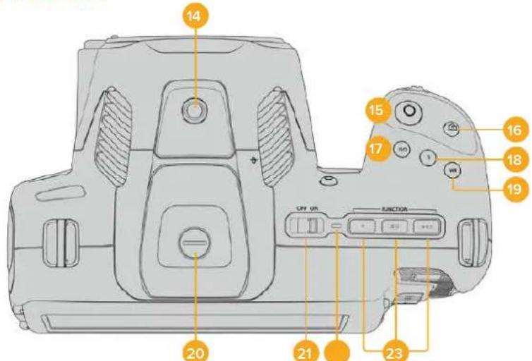 Blackmagic Design Pocket Cinema Camera 6K - Kameraoberseite - 1