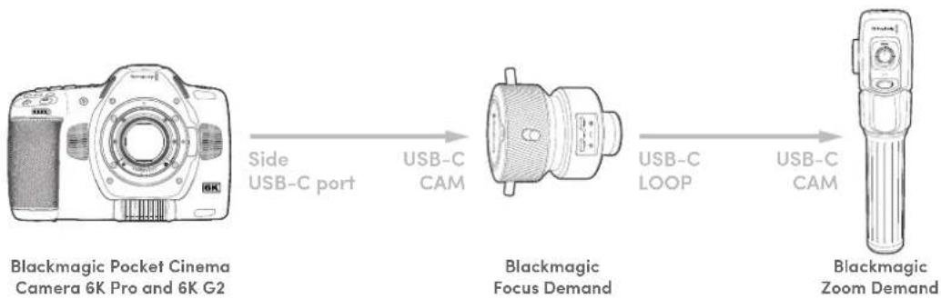 Blackmagic Design Pocket Cinema Camera 6K - Conexión a la camaría - 1