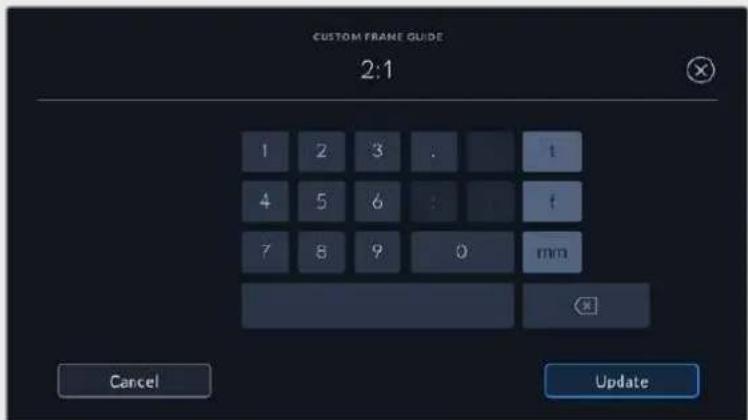 Blackmagic Design Pocket Cinema Camera 6K - Custom Frame Guide Ratio - 1