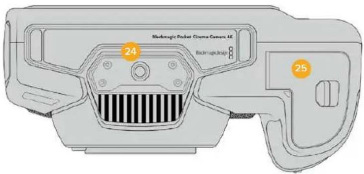 Blackmagic Design Pocket Cinema Camera 6K - Face inférieure de laamera - 2