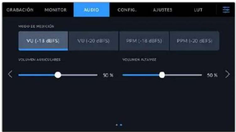 Blackmagic Design Pocket Cinema Camera 6K - Ajustes de audio 2 - 1