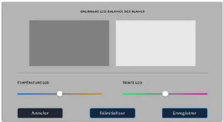 Blackmagic Design Pocket Cinema Camera 6K - Calibrage LCD balance des blancs - 1