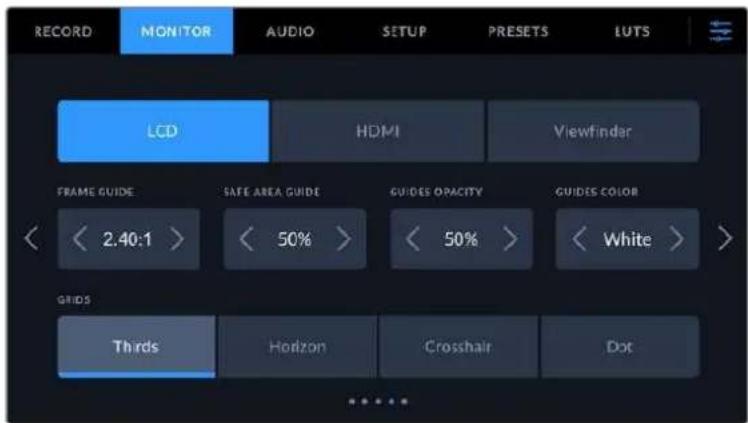 Blackmagic Design Pocket Cinema Camera 6K - Monitor Settings 4 - 1
