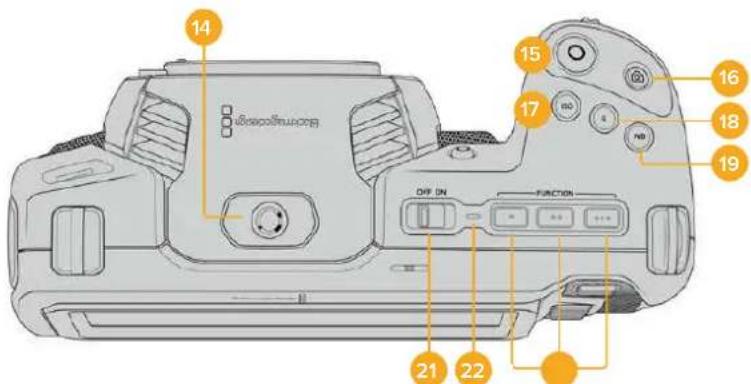 Blackmagic Design Pocket Cinema Camera 6K - Kameraoberseite - 2