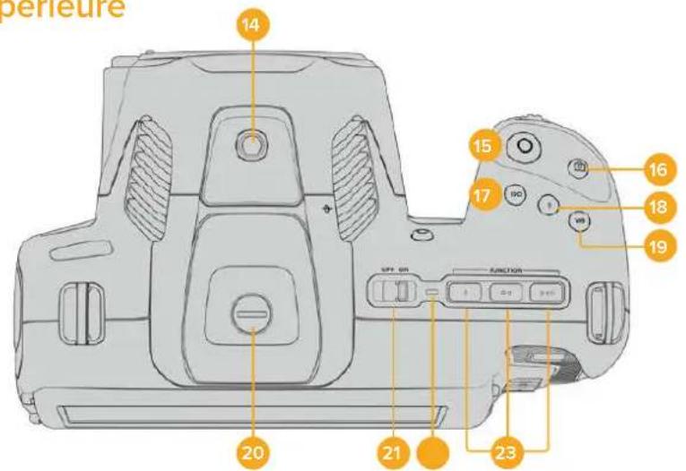 Blackmagic Design Pocket Cinema Camera 6K - Face supérieure - 1