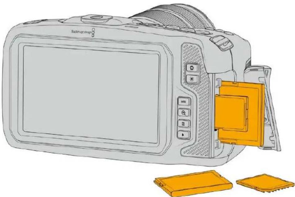 Blackmagic Design Pocket Cinema Camera 6K - Pour insérer une carte CFast : - 5