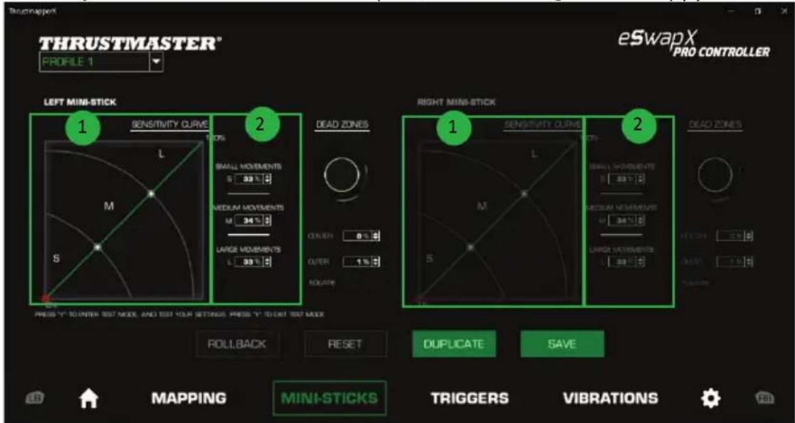 THRUSTMASTER eSwap X Pro - Configuring the mini-sticks and racing wheel module - 4