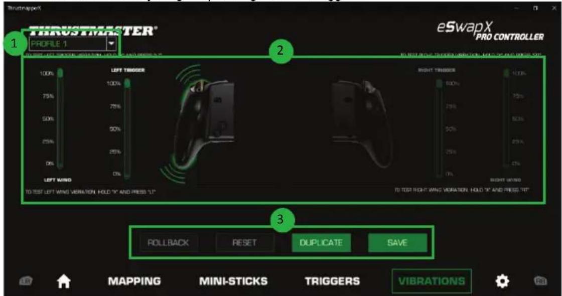 THRUSTMASTER eSwap X Pro - Configuring the vibrations - 1