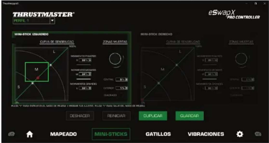 THRUSTMASTER eSwap X Pro - Configuración de los mini-sticks y modulo de volante de carreras - 6
