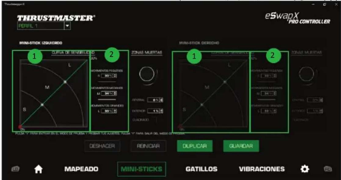 THRUSTMASTER eSwap X Pro - Configuración de los mini-sticks y modulo de volante de carreras - 4