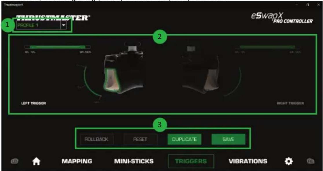 THRUSTMASTER eSwap X Pro - Configuring the triggers - 1