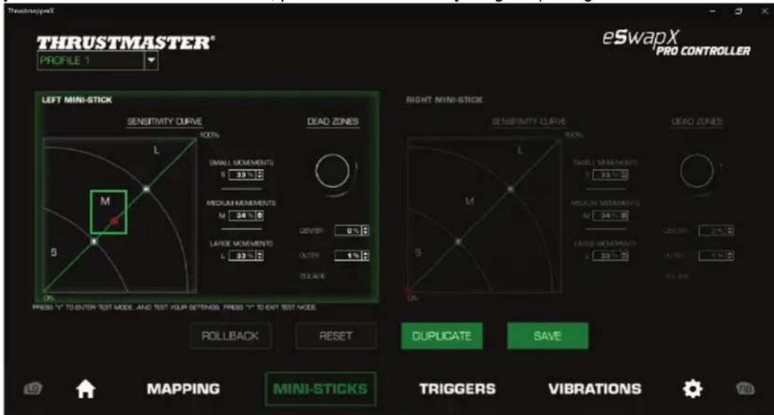THRUSTMASTER eSwap X Pro - Configuring the mini-sticks and racing wheel module - 6